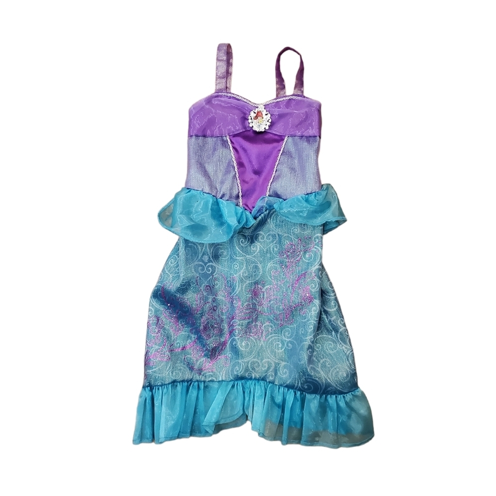 Disney Jakks‎ Pacific Ariel Little Mermaid Glittery Play Dress Size 4-6X